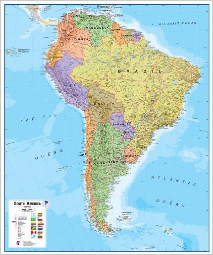 juzna amerika mapa Južná Amerika politická Terra / mapysveta.sk juzna amerika mapa