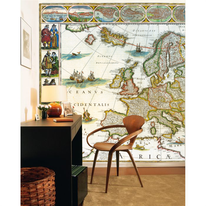 Európa Blaeu 1661 historická tapeta 202x300cm nástenná mapa 
