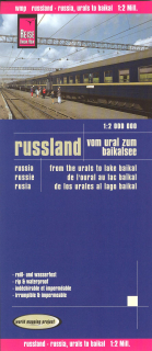 Rusko od Uralu k Bajkalu (Russia) 1:2m skladaná mapa RKH