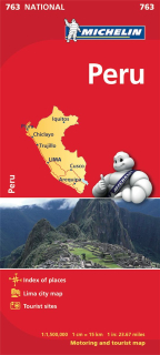 763 Peru 1:1,5m national mapa MICHELIN