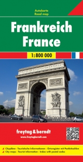 Francúzsko 1:800t (France) automapa Freytag Berndt