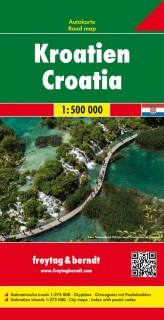 Chorvátsko (Croatia) 1:500t automapa Freytag Berndt