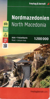 Macedónsko (Macedonia) 1:200t automapa Freytag Berndt