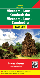 Vietnam, Laos, Kambodža 1:900tis (Cambodia) automapa Freytag Berndt