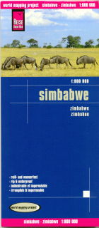 Zimbabwe 1:800tis skladaná mapa RKH