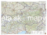 Rakúsko cestná 90x119cm, 1:500t papier nástenná mapa bez líšt