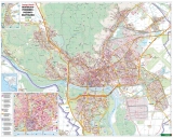 Bratislava Office nástenná mapa 77x111cm papierová bez líšt
