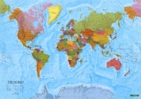 Svet politický 70x100cm, 1:40mil lamino zapichovacia nástenná mapa bez rámu