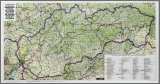 Slovensko automapa 1:400tis, 64x120cm lamino, zapichovacia mapa v ráme