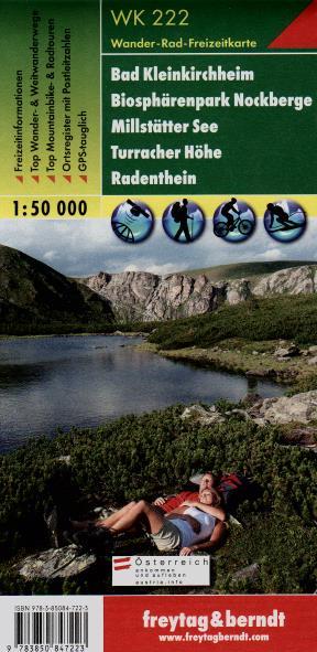 WK222 Bad Kleinkirchheim, Nationalpark Nockberge 1:50t turist mapa FB