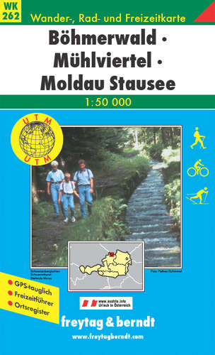 WK262 Böhmerwald, Mühlviertel, Moldaustausee 1:50t turistická mapa FB