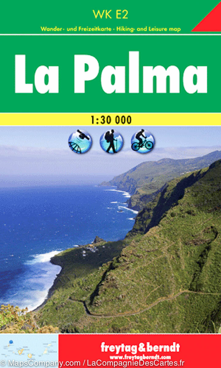 WKE2 La Palma 1:50t turistická mapa FB