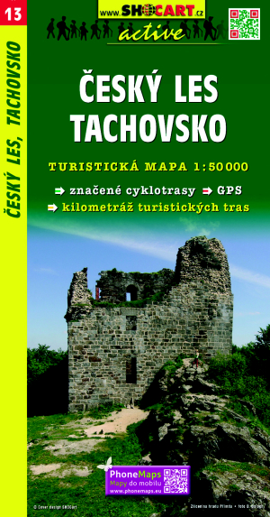 13 Český les - Tachovsko turistická mapa 1:50t SHOCart