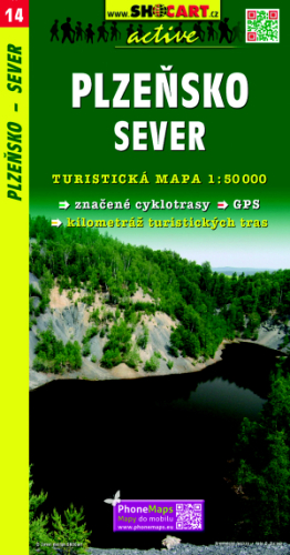 14 Plzeňsko - sever turistická mapa 1:50t SHOCart