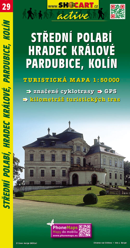 29 Střední Plabí, Hradec Králové, Pardubice, Kolín turistická mapa 1:50t SHOCart