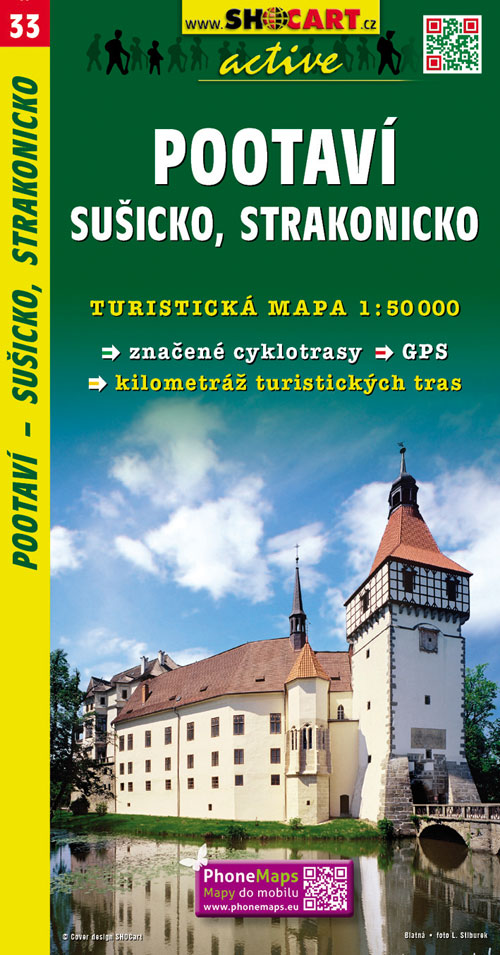 33 Pootaví-Sušicko, Strakonicko turistická mapa 1:50t SHOCart