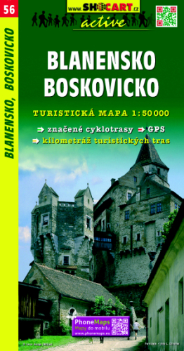 56 Blanensko, Boskovicko turistická mapa 1:50t SHOCart
