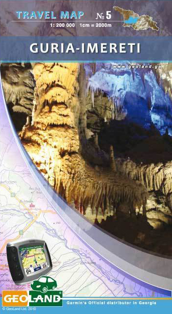 No.5 Guria-Imereti (Gruzínsko) 1:200t regionálna mapa