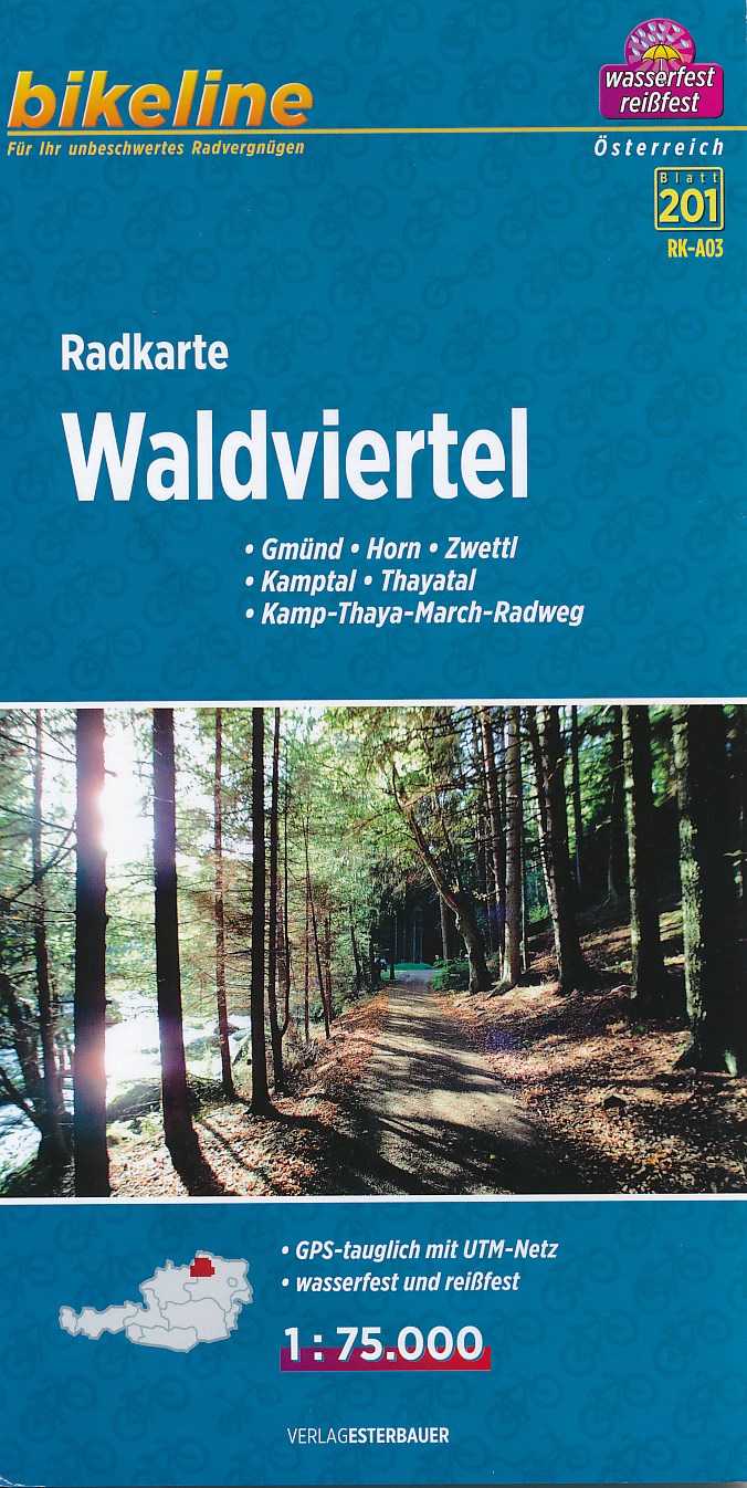 RK-A03 (201) Waldviertel 1:75t cyklomapa Esterbauer