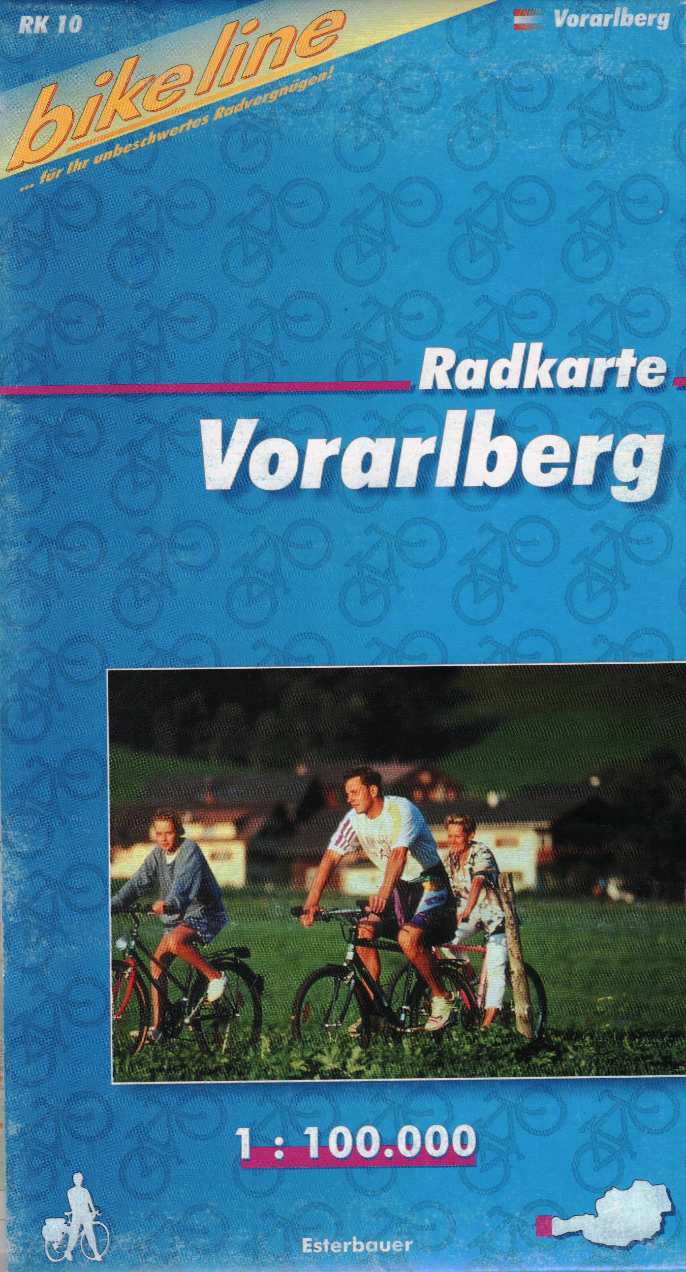 RK-BAY16 Oberbayerisches Alpenvorland 1:75t cyklomapa Esterbauer