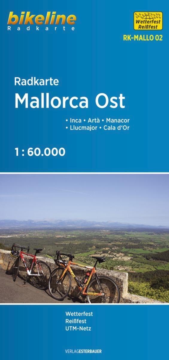 RK-MALLO02 Mallorca Ost 1:60t cyklomapa Esterbauer