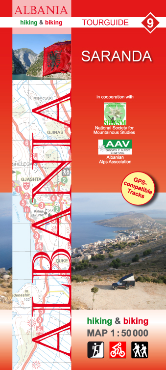 Albania Hiking and Biking Map 1:50t (9) Saranda