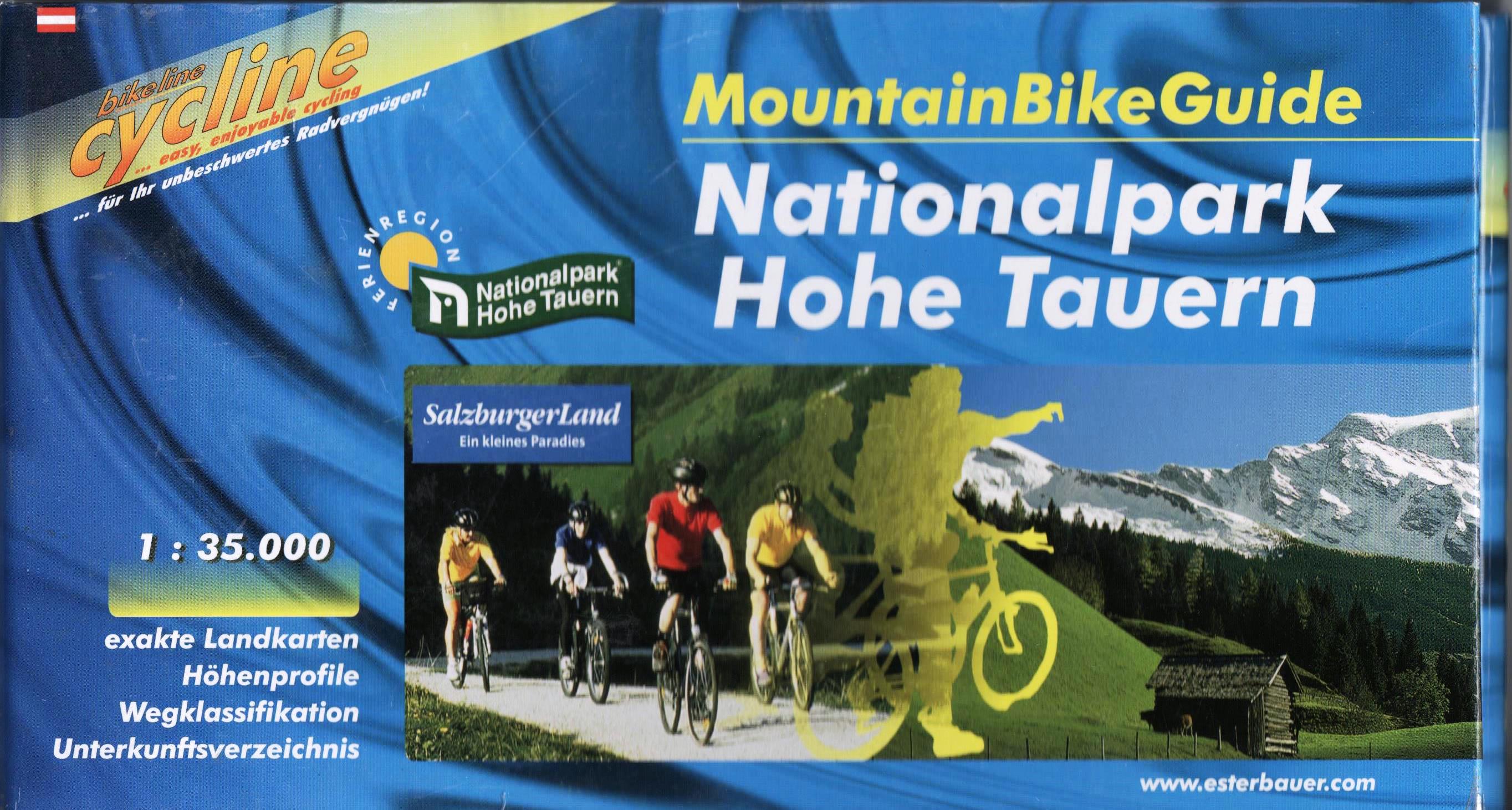 Nationalpark Hohe Tauern MountainBike Guide cyklosprievodca Esterbauer / 2004