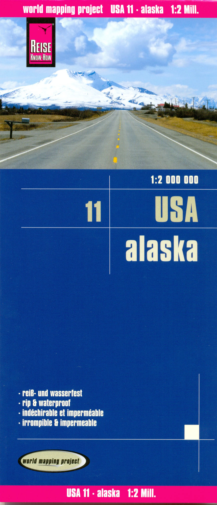 USA 11 Aljaška (Alaska) 1:2mil skladaná mapa RKH