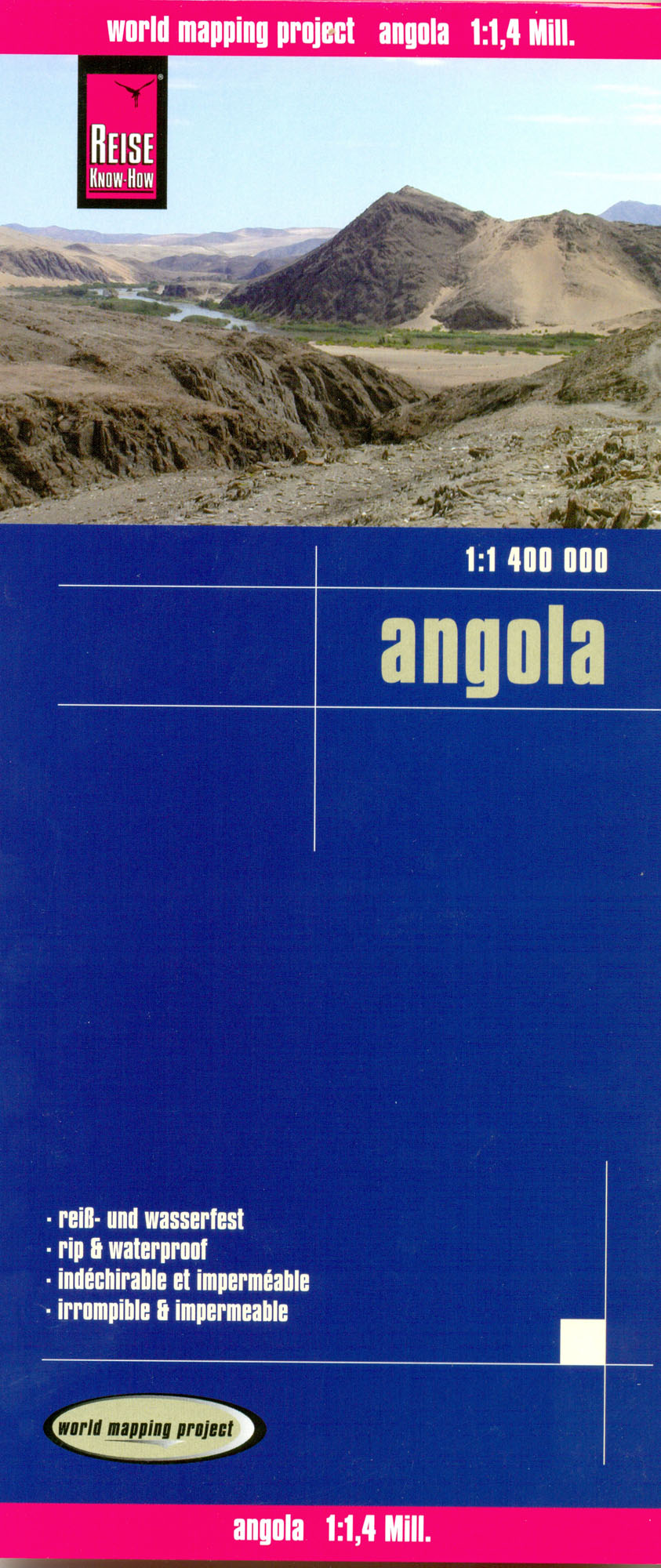 Angola 1:1,4mil skladaná mapa RKH