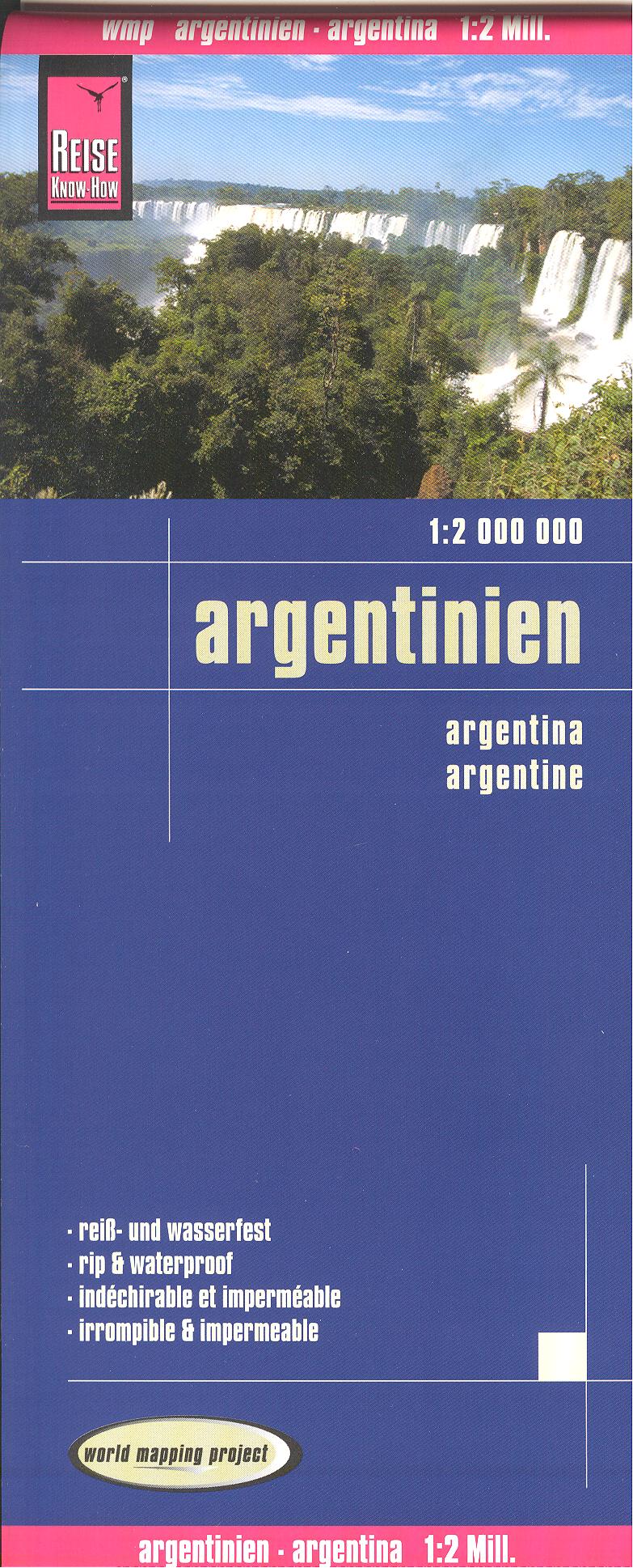 Argentína (Argentina) 1:2mil skladaná mapa RKH