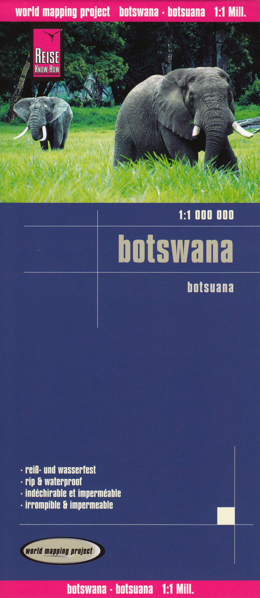 Botswana 1:1mil skladaná mapa RKH