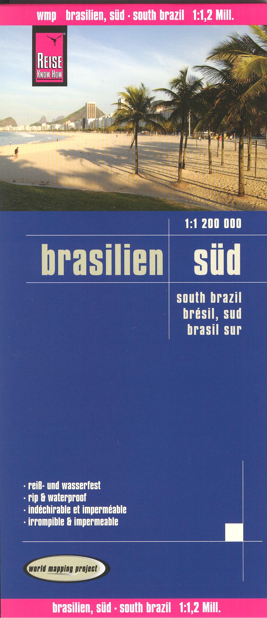 Brazília Juh (Brazil South) 1:1,2mil skladaná mapa RKH