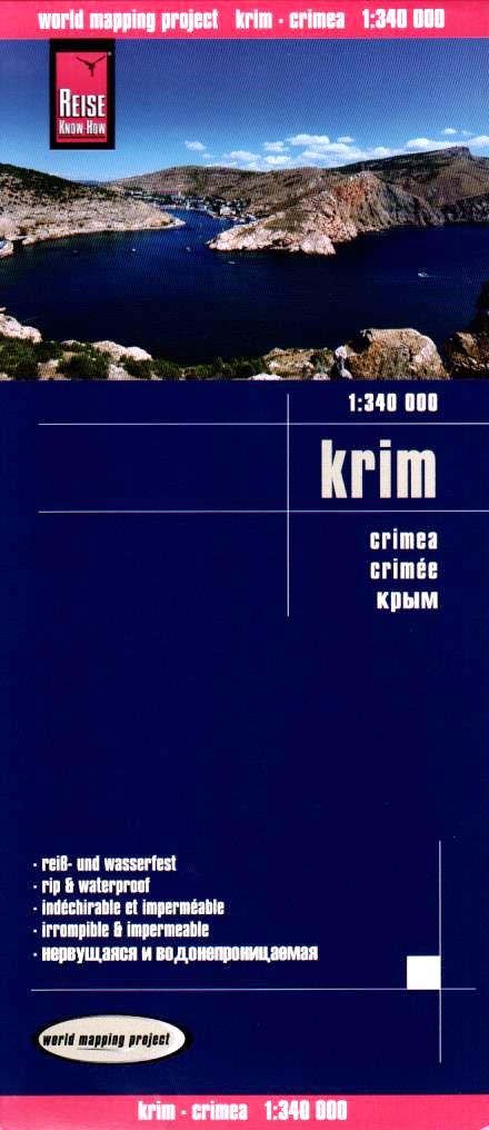 Krym (Crimea) 1:340tis skladaná mapa RKH