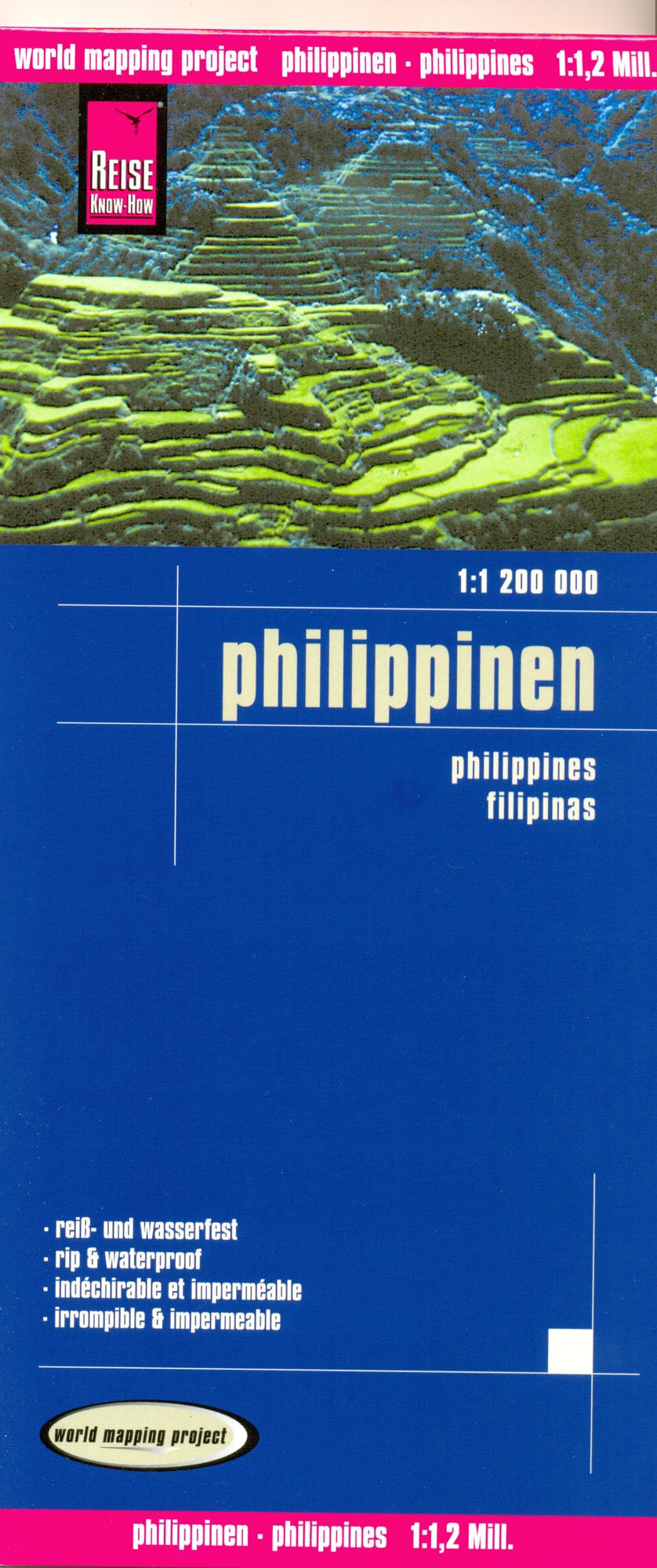 Filipíny (Philippines) 1:1,2mil skladaná mapa RKH