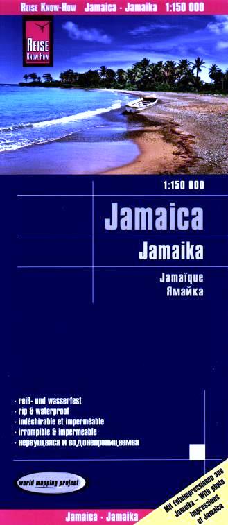 Jamajka (Jamaica) 1:150tis skladaná mapa RKH