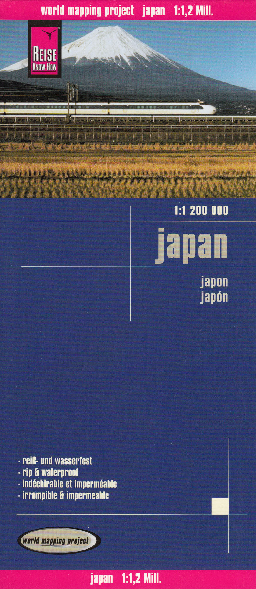 Japonsko (Japan) 1:1,2mil skladaná mapa RKH