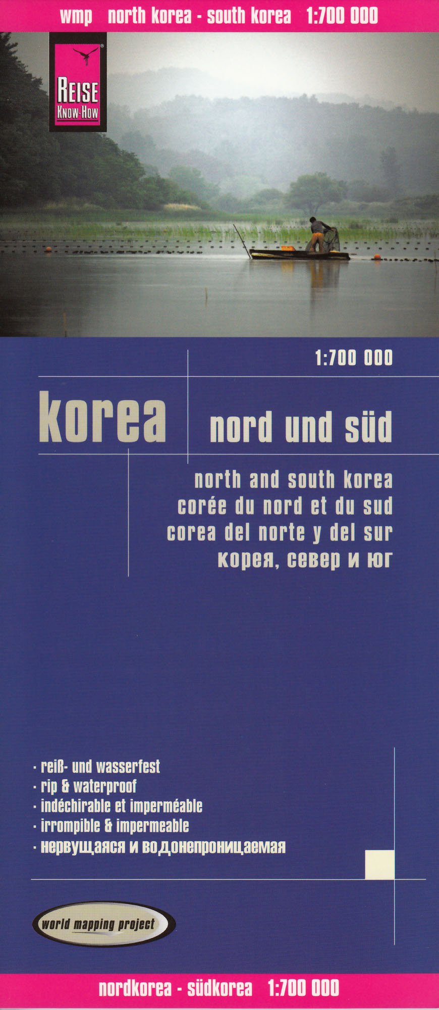 Korea Sever, Juh 1:700tis skladaná mapa RKH