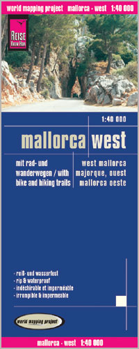 Malorka západ (Mallorca West) 1:40tis turistická skladaná mapa RKH