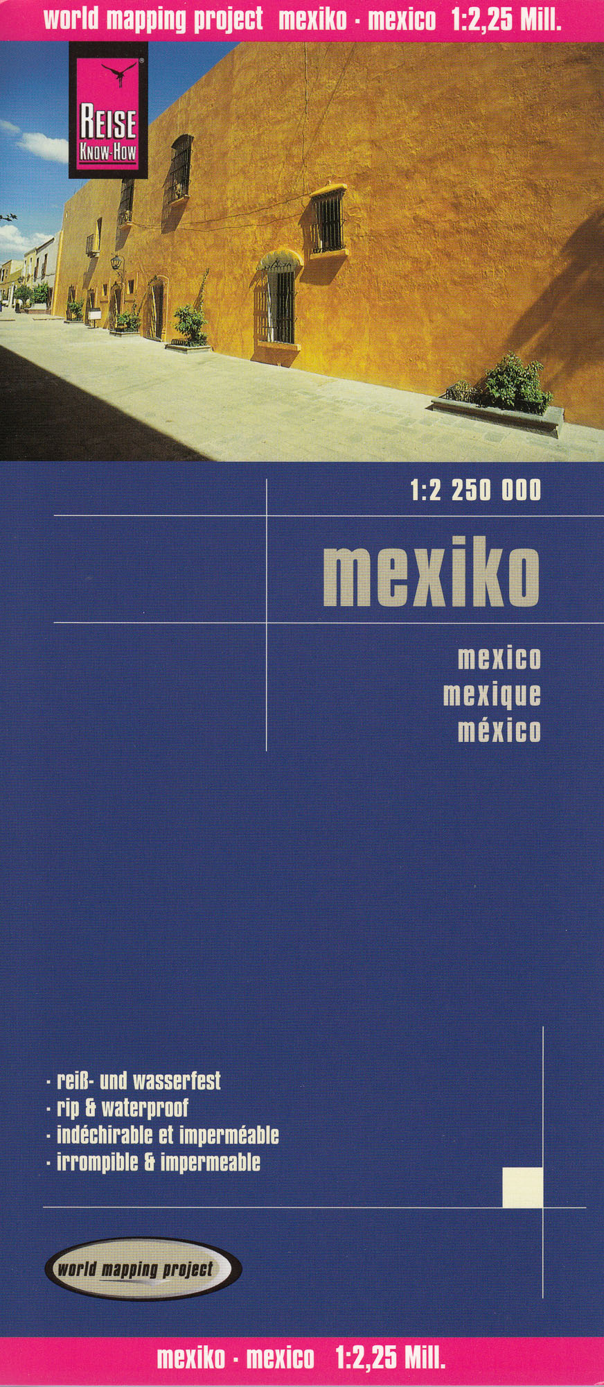 Mexiko (Mexico) 1:2.25m skladaná mapa RKH