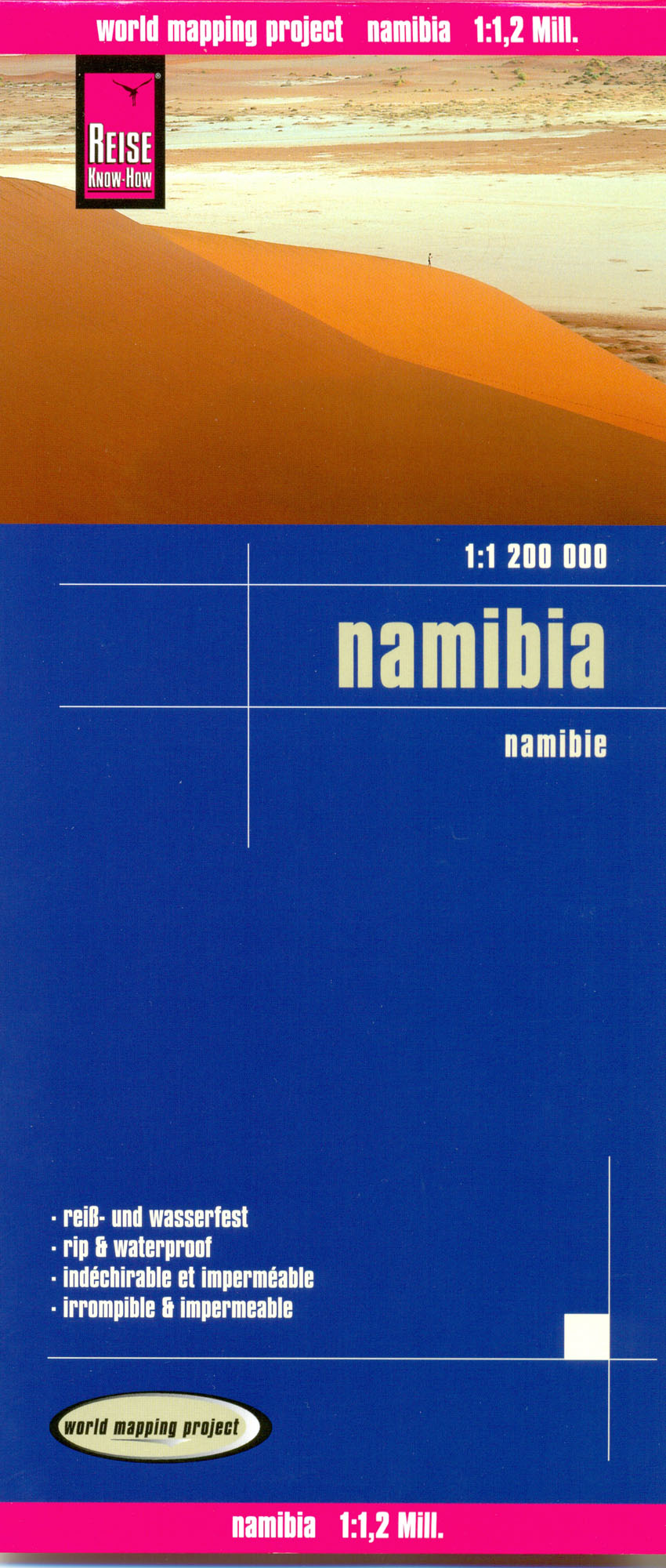 Namíbia (Namibia) 1:1,2m skladaná mapa RKH