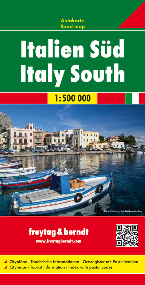 Taliansko JUH (Italy) 1:500tis automapa Freytag Berndt