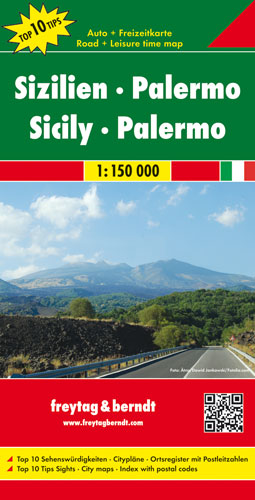 Sicília, Palermo (Italy) 1:150tis automapa Freytag Berndt