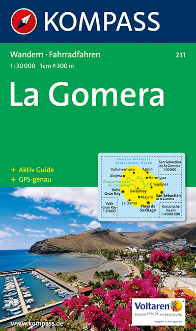 KOMPASS 231 La Gomera 1:30t (Kanárske ostrovy) turistická mapa