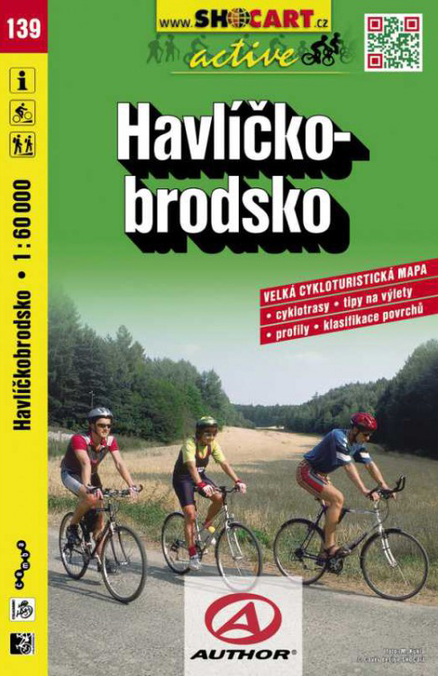 139 HAVLÍČKO-BRODSKO cykloturistická mapa 1:60t SHOCart