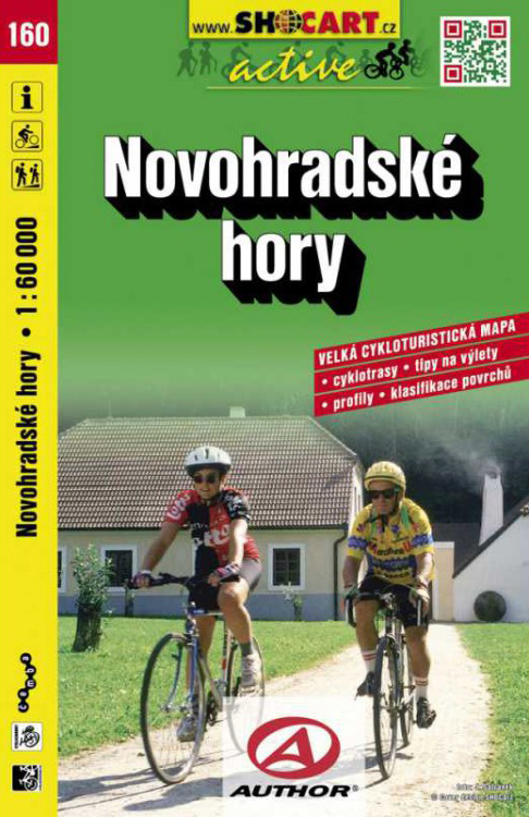 160 NOVOHRADSKÉ HORY cykloturistická mapa 1:60t SHOCart