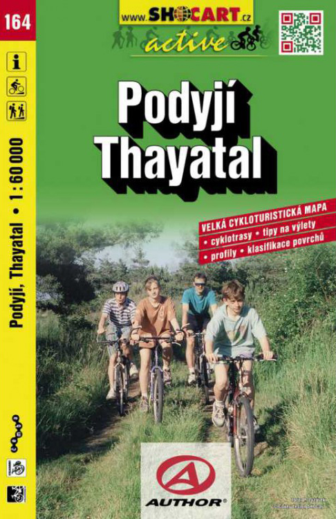 164 PODYJÍ THAYATAL cykloturistická mapa 1:60t SHOCart