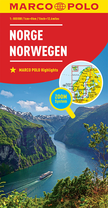 Nórsko 1:800tis (Norway) automapa ZoomSystem, Marco Polo