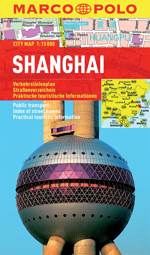 Shanghai 1:15t (China) mapa mesta Marco Polo