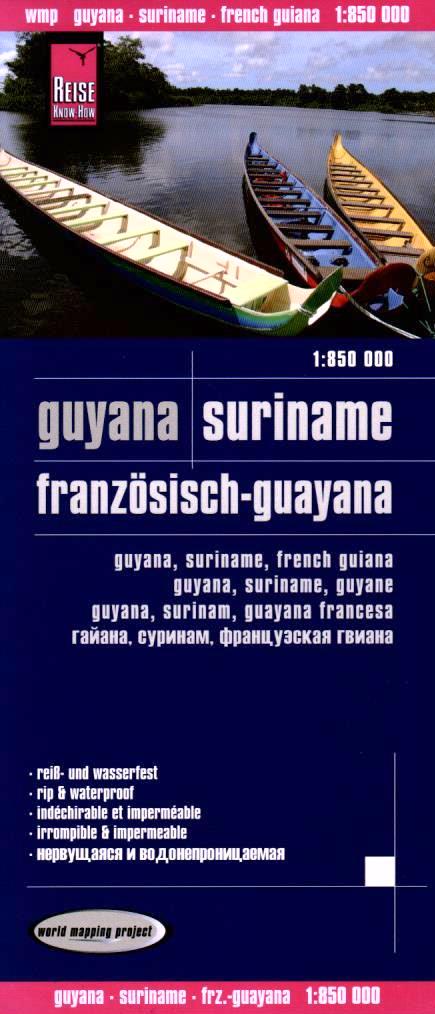 Guyana, Suriname 1:850tis mapa RKH