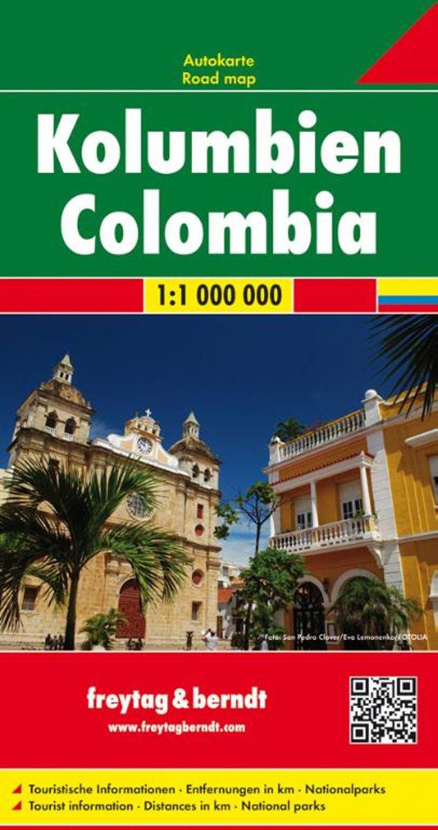 Kolumbia 1:1mil (Colombia) automapa Freytag Berndt